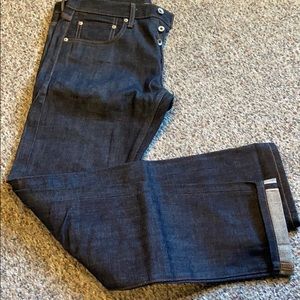 Men’s Gap Baldwin Raw Denim 33x32 Vintage New